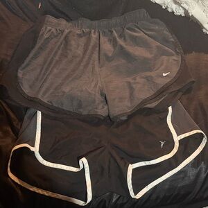 Nike Black and Gray Athletic Shorts